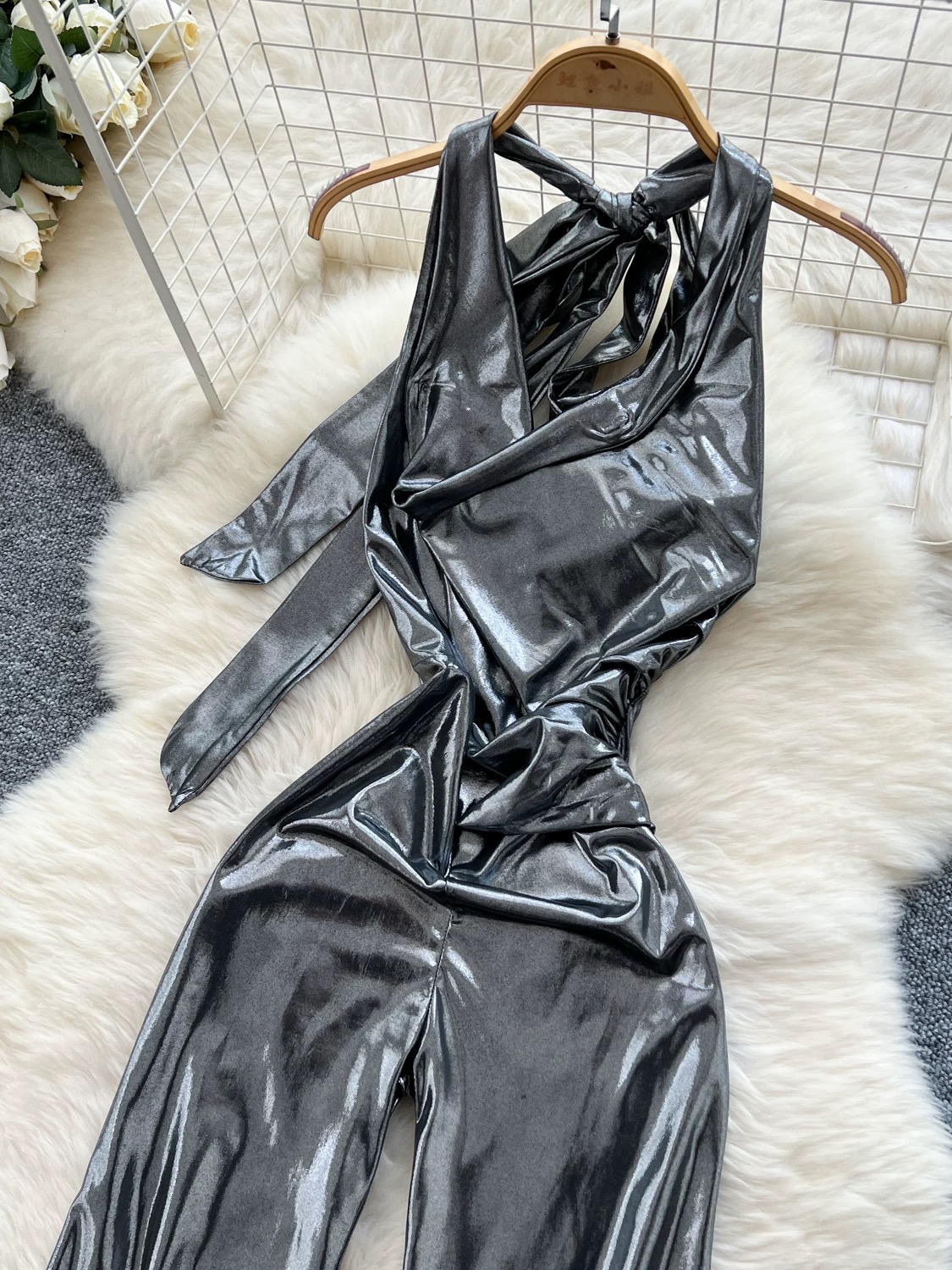 Formal best metallic jumpsuit FJS122 images